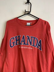 Red Ghanda Sweatshirt Women's XL