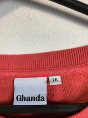 Red Ghanda Sweatshirt Women's XL