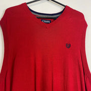 Red Chaps Ralph Lauren Knit Vest Sweater Large