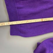 Purple Lauren Ralph Lauren Buckle Knitwear Sweater Womens XL