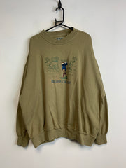 Green Embroidery Sweatshirt Men's XXL