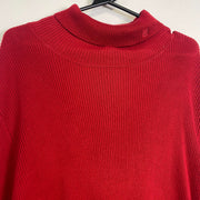 Red Lauren Ralph Lauren Turtleneck Knit Sweater Jumper 3XL