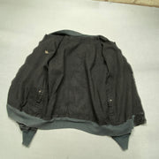 Black Bomber Jacket Men's Large