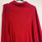 Red Lauren Ralph Lauren Turtleneck Knit Sweater Jumper 3XL