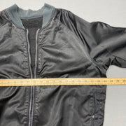 Black Bomber Jacket Men's Large