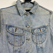 Blue Warrior Denim Jacket y2k Womens Small