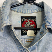 Blue Warrior Denim Jacket y2k Womens Small