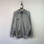 Grey Adidas Track Jacket Men's Large