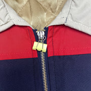 Navy Cream Red Tommy Hilfiger Jacket Women's Large