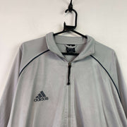 Grey Adidas Track Jacket Men's Large