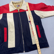 Navy Cream Red Tommy Hilfiger Jacket Women's Large