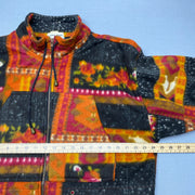 Multicolour Fleece Jacket Men's Large