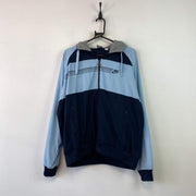 00s Navy and Blue Nike Track Jacket Men's Large