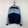 00s Navy and Blue Nike Track Jacket Men's Large