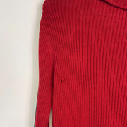 Red Chaps Thick Knitwear Sweater Quarter Zip Womens Small