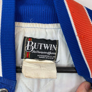 Blue Butwin Bomber Nylon College Vintage USA Medium