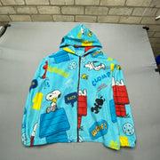 Multicolour Snoopy Print Fleece Jacket Men's XL