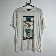 Vintage White Gymnasium Graphic T Shirt Large Medium