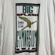 Vintage White Gymnasium Graphic T Shirt Large Medium