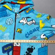 Multicolour Snoopy Print Fleece Jacket Men's XL