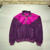 Vintage Pink Purple Fleece Jacket Men's L/XL