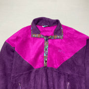 Vintage Pink Purple Fleece Jacket Men's L/XL