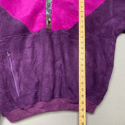 Vintage Pink Purple Fleece Jacket Men's L/XL