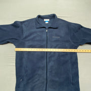 Navy Columbia Fleece Jacket Men's Large