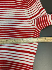 Red and White Tommy Hilfiger Jumper Women's XS