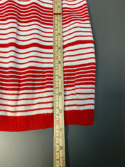 Red and White Tommy Hilfiger Jumper Women's XS