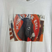 White Donkey Graphic T-Shirt 2XL