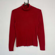 Red Lauren Ralph Lauren Turtle Neck Sweater Womens Small