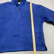 Blue Columbia Quarter zip Sweatshirt Men's Large