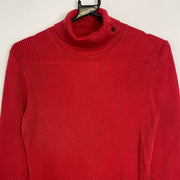 Red Lauren Ralph Lauren Turtle Neck Sweater Womens Small