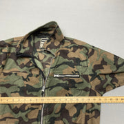 Camo Fleece Jacket Men's Small