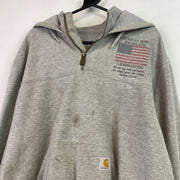 Grey Carhartt Hoodie Men's Large