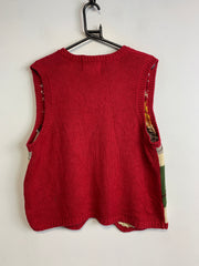 Vintage Multicolour Knitwear Vest Men's Medium