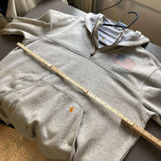 Grey Carhartt Hoodie Men's Large