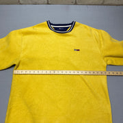 Yellow Tommy Jeans Sweatshirt Men's Large