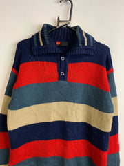 Multicolour Knitwear Sweater Men's Medium