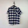 Navy and White Carhartt Checked Outer Shirt Men's Medium