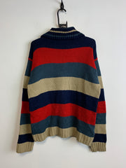 Multicolour Knitwear Sweater Men's Medium