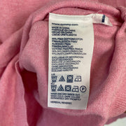 Pink Tommy Hilfiger V-Neck Knitwear Sweater Womens Large