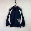 Navy and White Adidas Windbreaker Men's Small