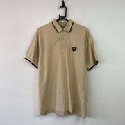 00s Beige Nike Polo Shirt Men's Large