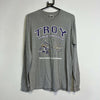 Grey Troy Longsleeve Track & Field T-Shirt Medium
