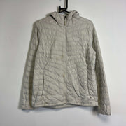 White North Face Light Hooded Puffer Jacket Women's Large