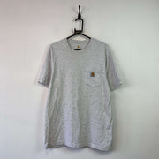 Grey Carhartt T-Shirt Men's Medium