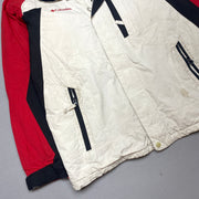 Black White Red Columbia Raincoat Men's Medium