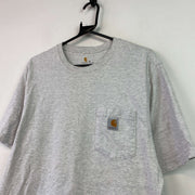 Grey Carhartt T-Shirt Men's Medium